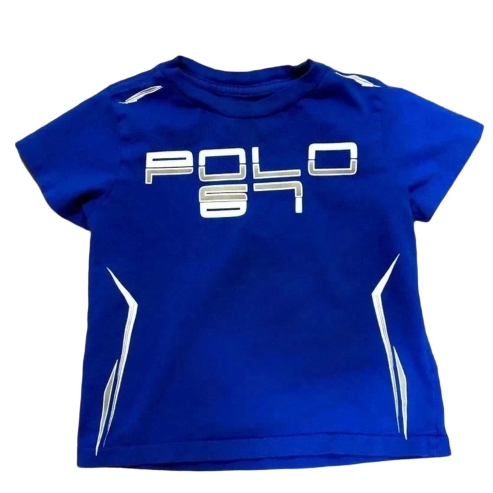 Polo Sport Toddler Blue Graphic T-Shirt Size 2T Preowned Great Condition